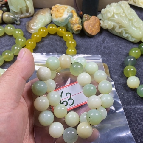 未镶嵌蛇纹石玉手链