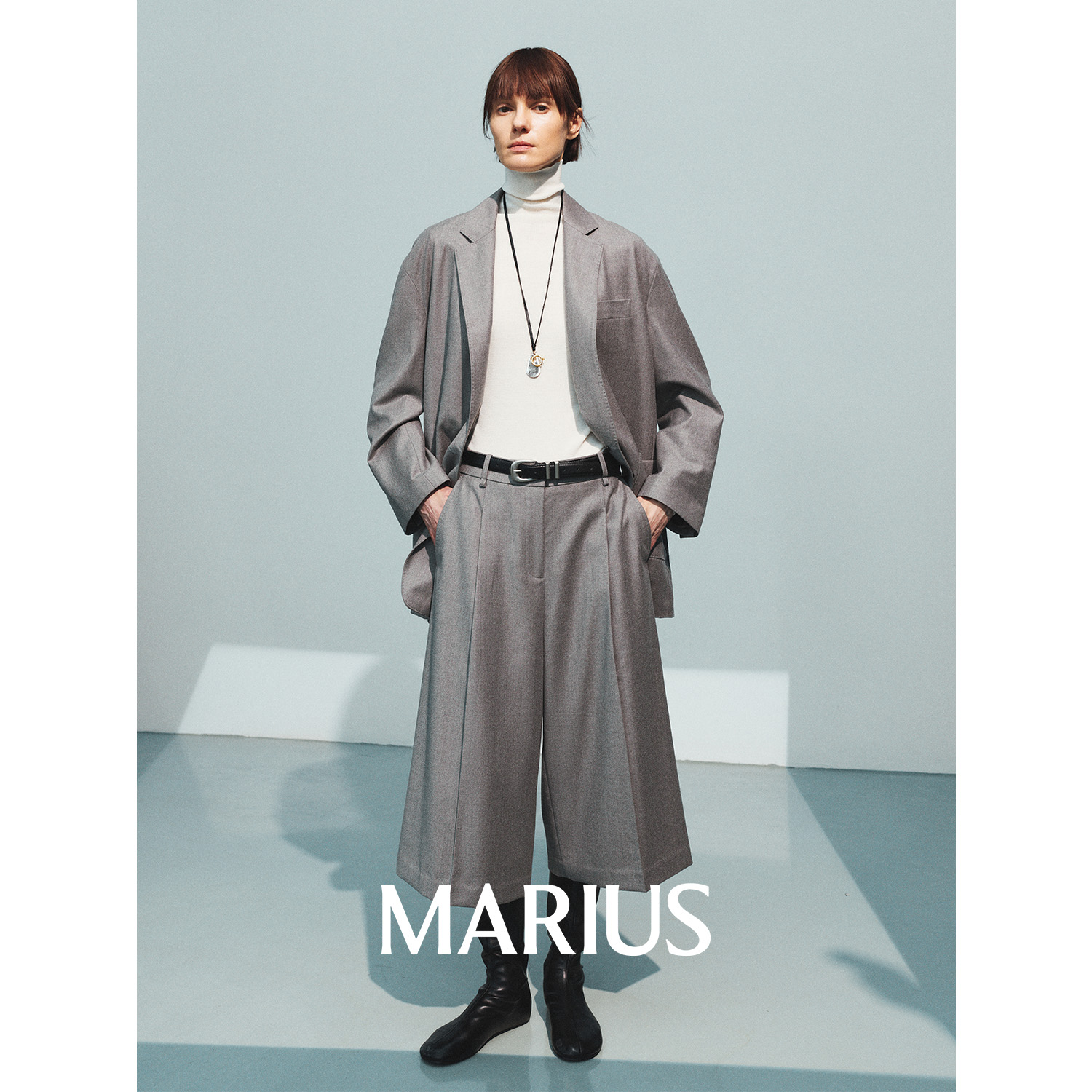 MARIUS | "流浪诗人秋冬版"意大利MARZOTTO法兰绒羊毛西装/七分裤