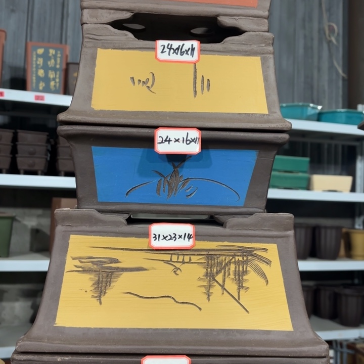 紫砂花盆100-5。