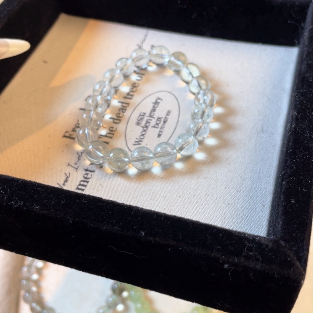 紫晶手链未镶嵌绿水晶