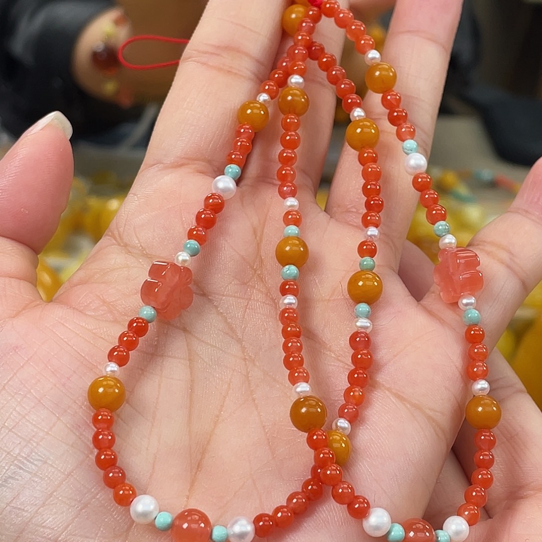 南红玛瑙未镶嵌手机链多样性发其一h