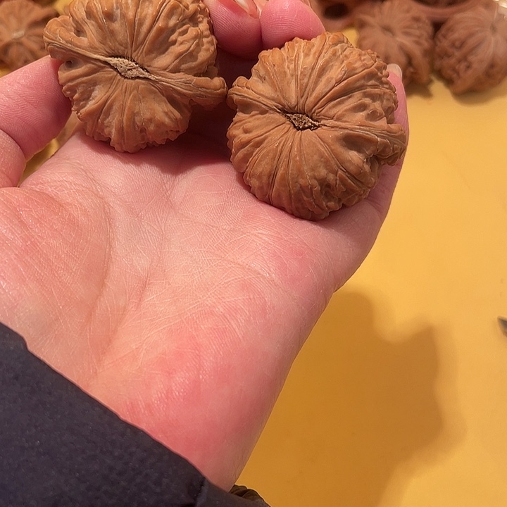 炳***斗文玩核桃吊坠白狮子