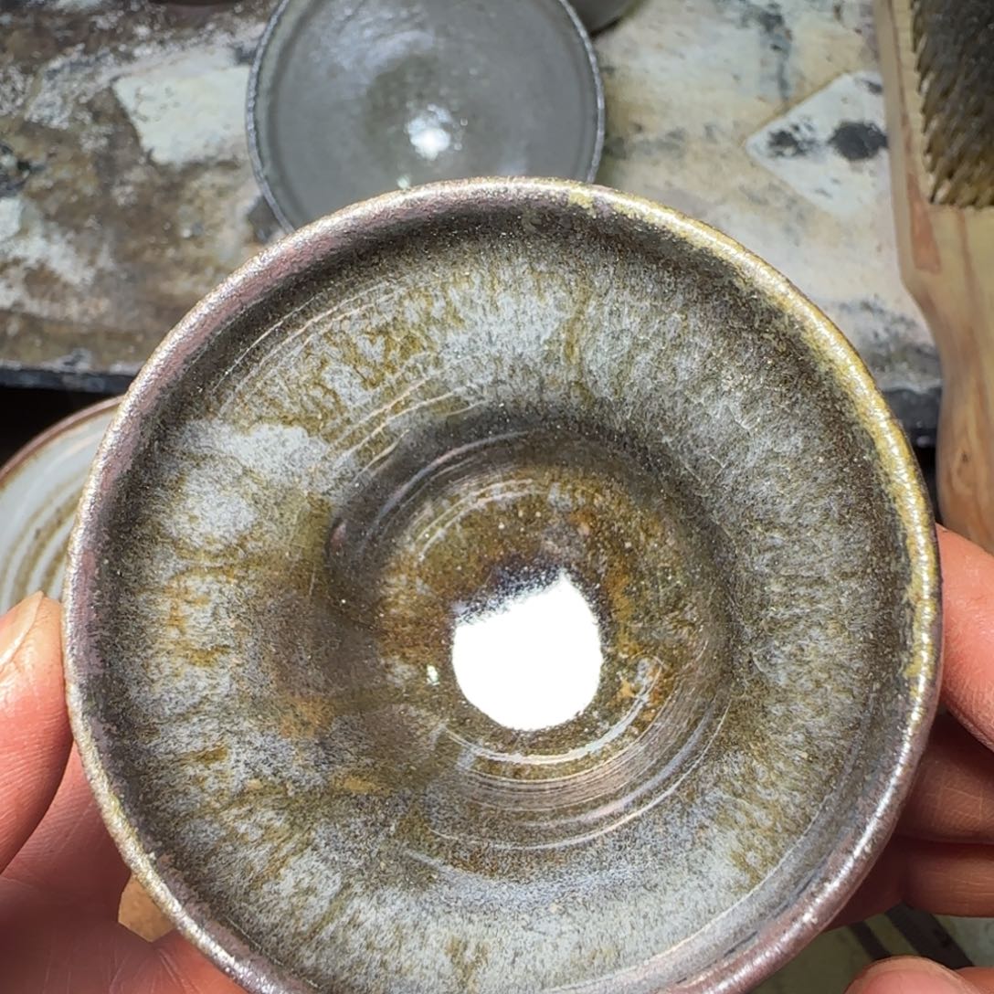 柴烧建盏茶盏茶杯231