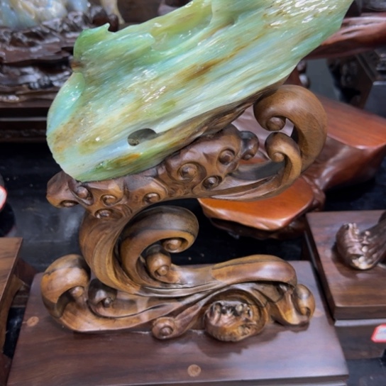 硅化玉摆件未镶嵌