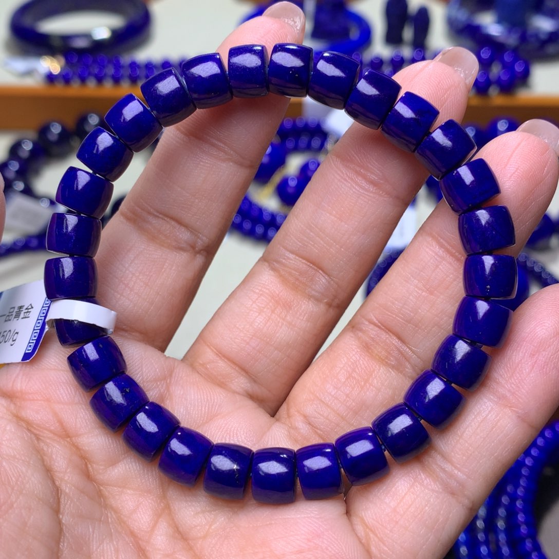 青金石手链未镶嵌8m