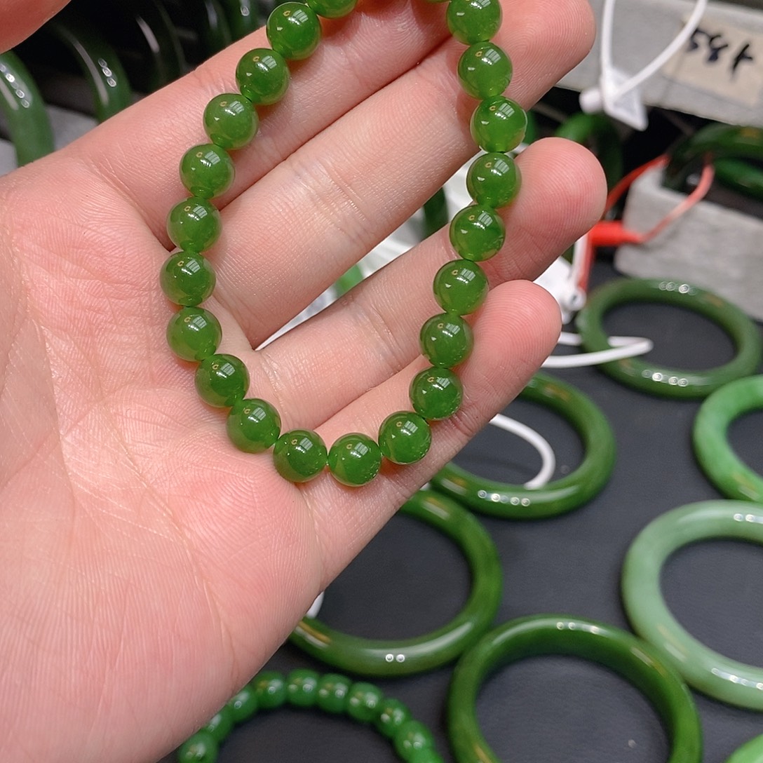 和田玉（碧玉）未镶嵌手串