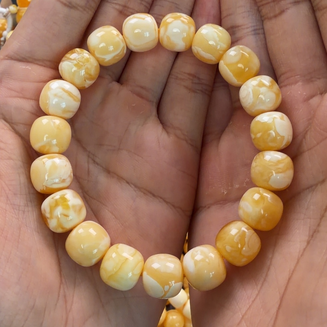 琥珀未镶嵌珠宝奇石12mm同料