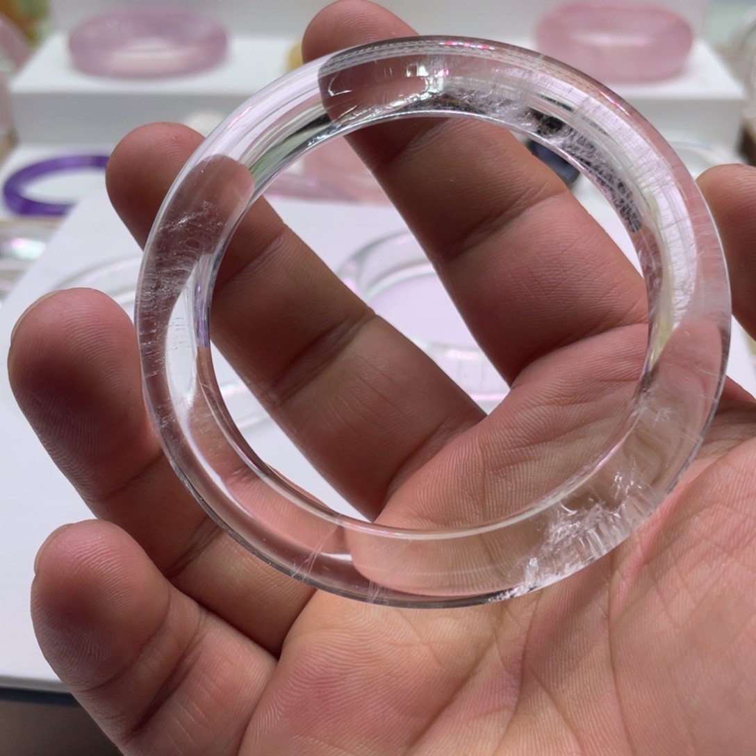水晶手镯未镶嵌我****运白水晶