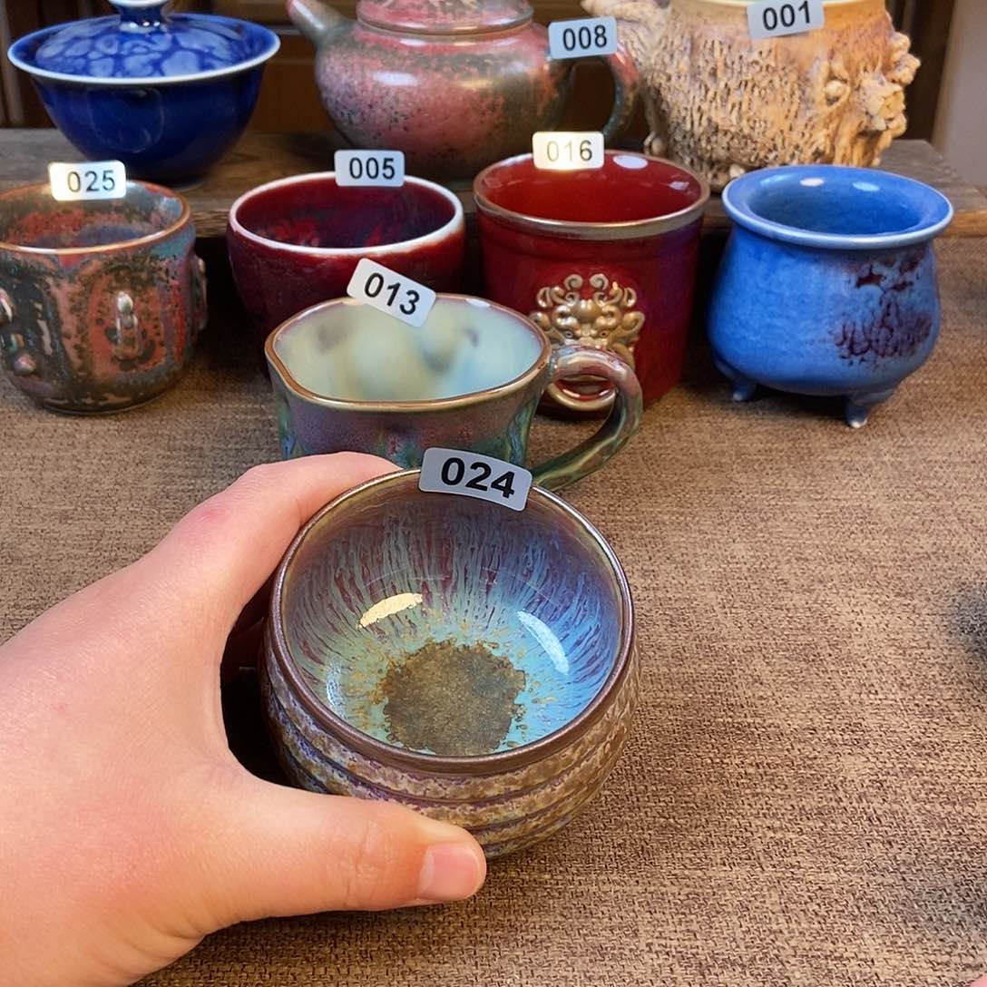 摆件钧瓷主人杯杯