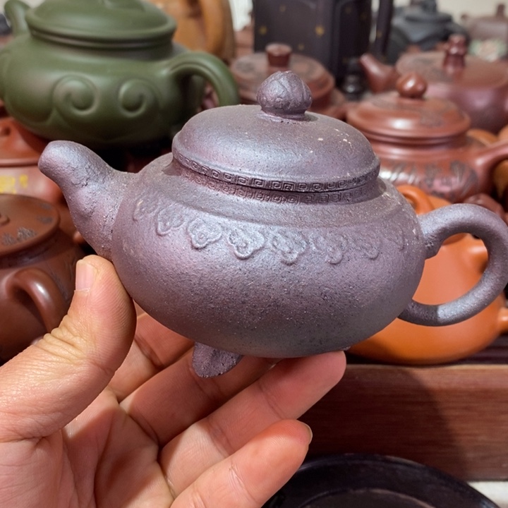 紫砂茶壶学徒工做的柴烧