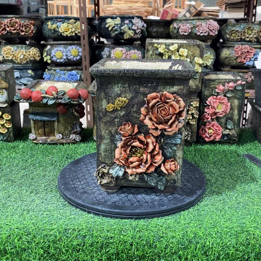 红陶青藤花器多肉花盆