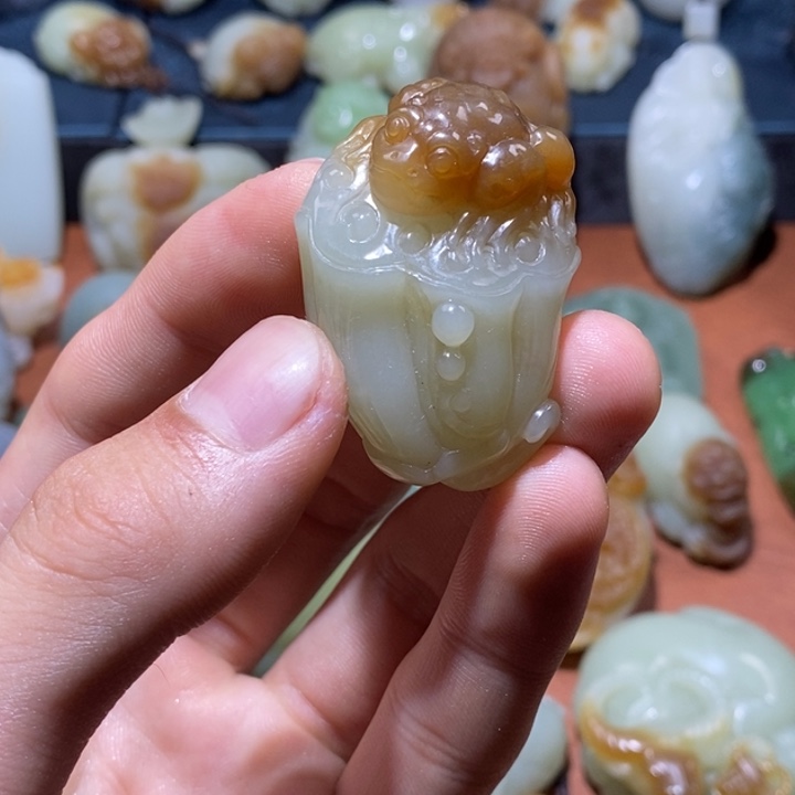 和田玉未镶嵌挂件