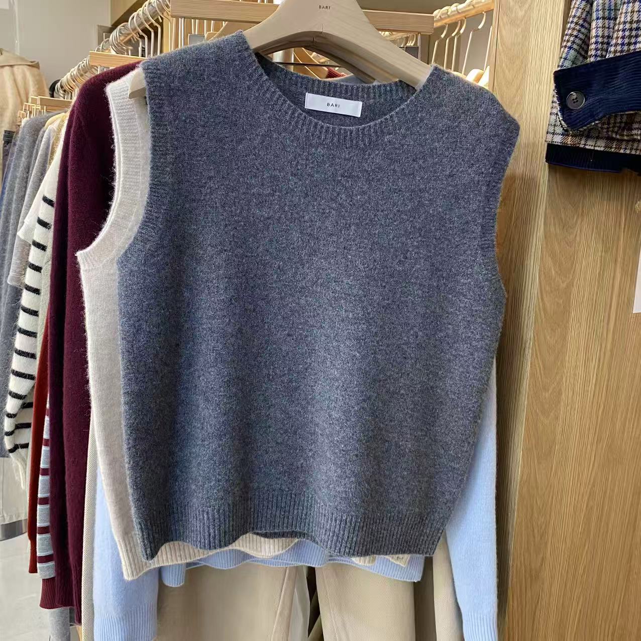 【A2在韩国】东大门女士圆领针织马甲《NO退NO换》