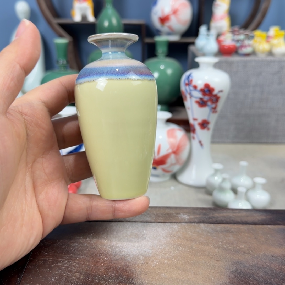 陶瓷手工小花器摆件