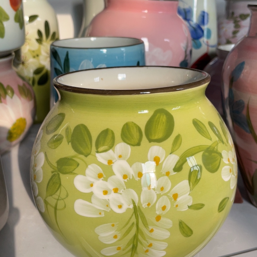 瓶景德镇手绘花瓶