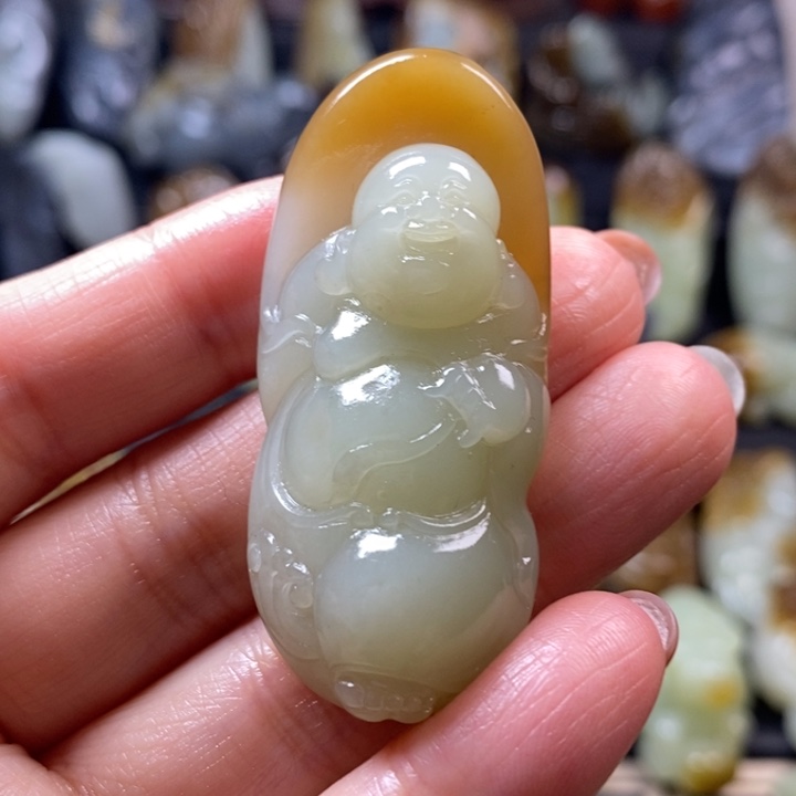 和田玉未镶嵌挂件