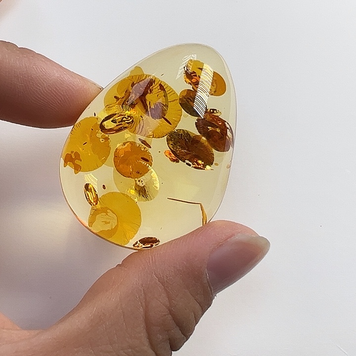 琥珀（花珀）未镶嵌颈饰