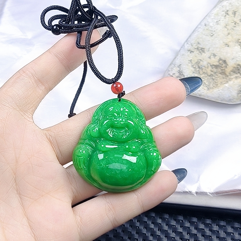 （聚宝严选）D604绿系辣厚佛公吊坠妈妈款精致精美百搭时尚