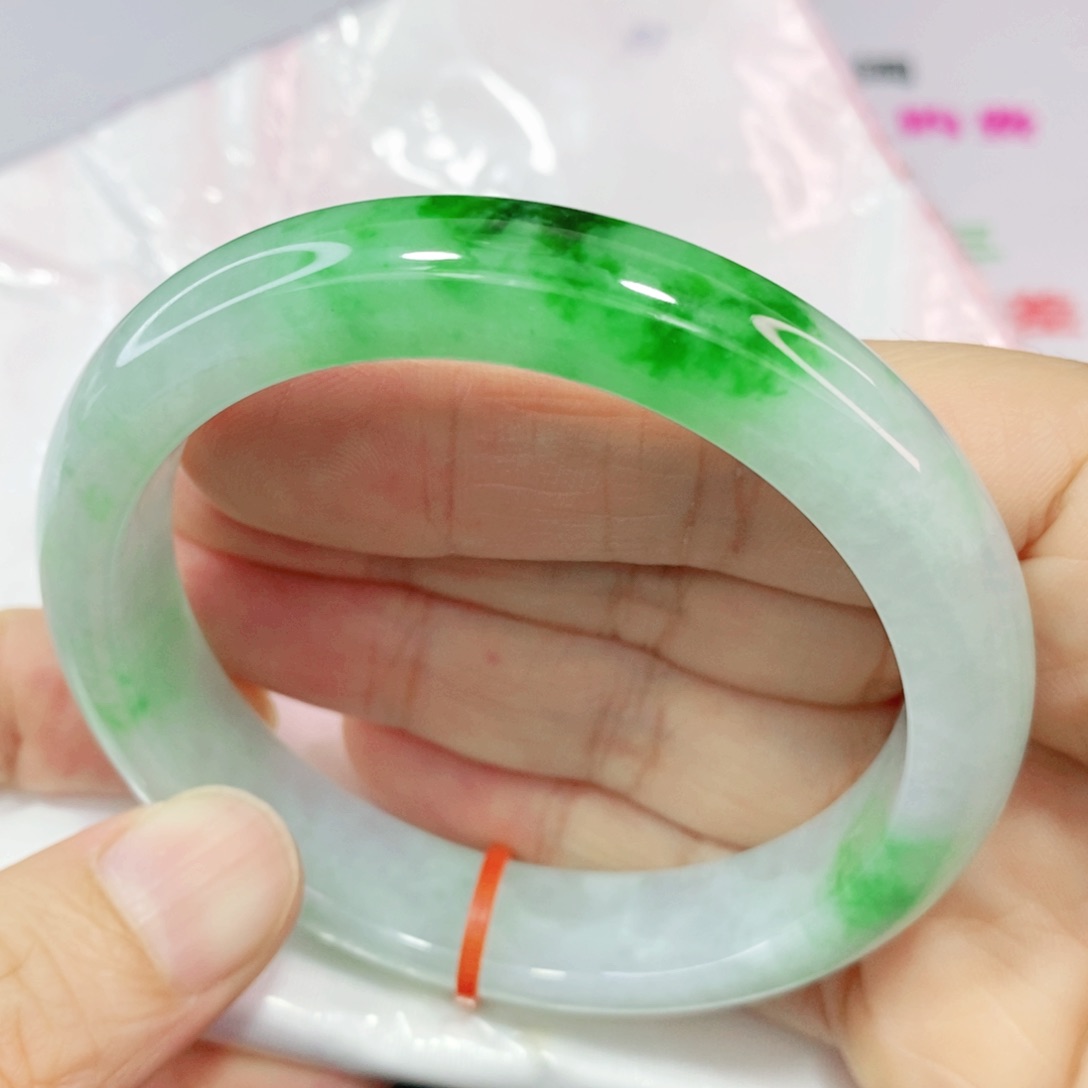 未镶嵌手镯翡翠57.6圈口正圈