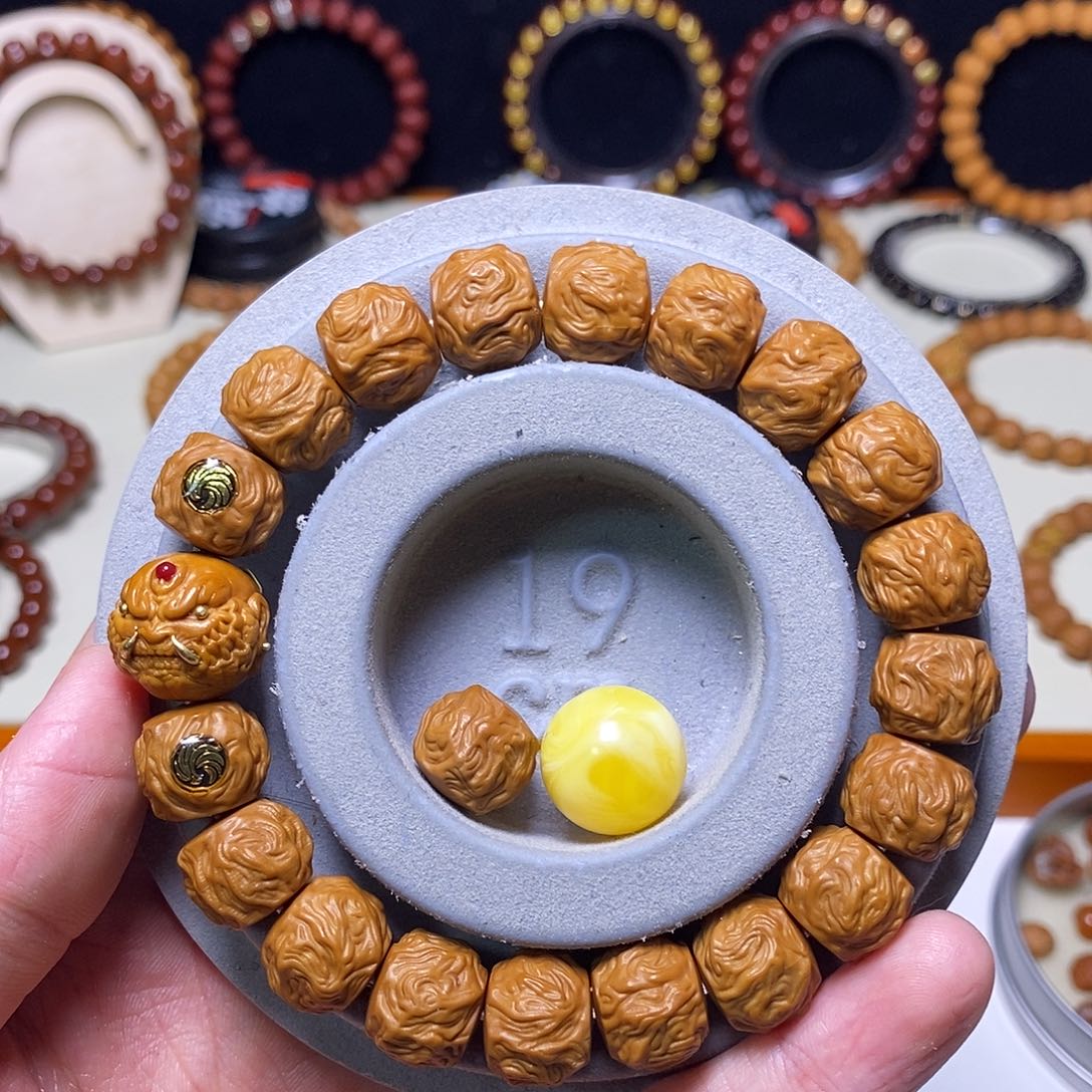 猴头核桃手串全品双标款千眼恶僧龙蛇之变尺寸13左右聚宝盆料配饰