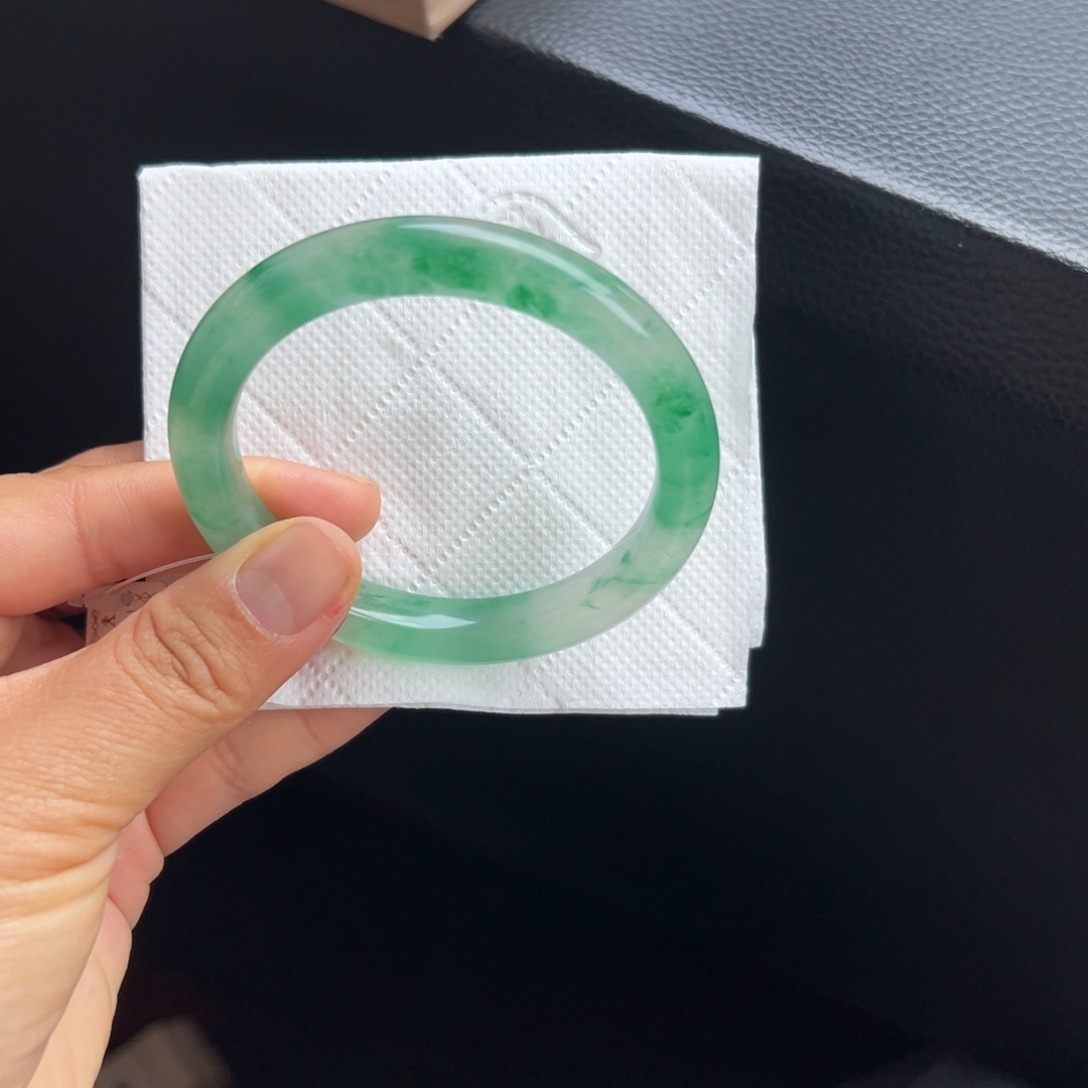 石英质玉未镶嵌手镯非洲翠54