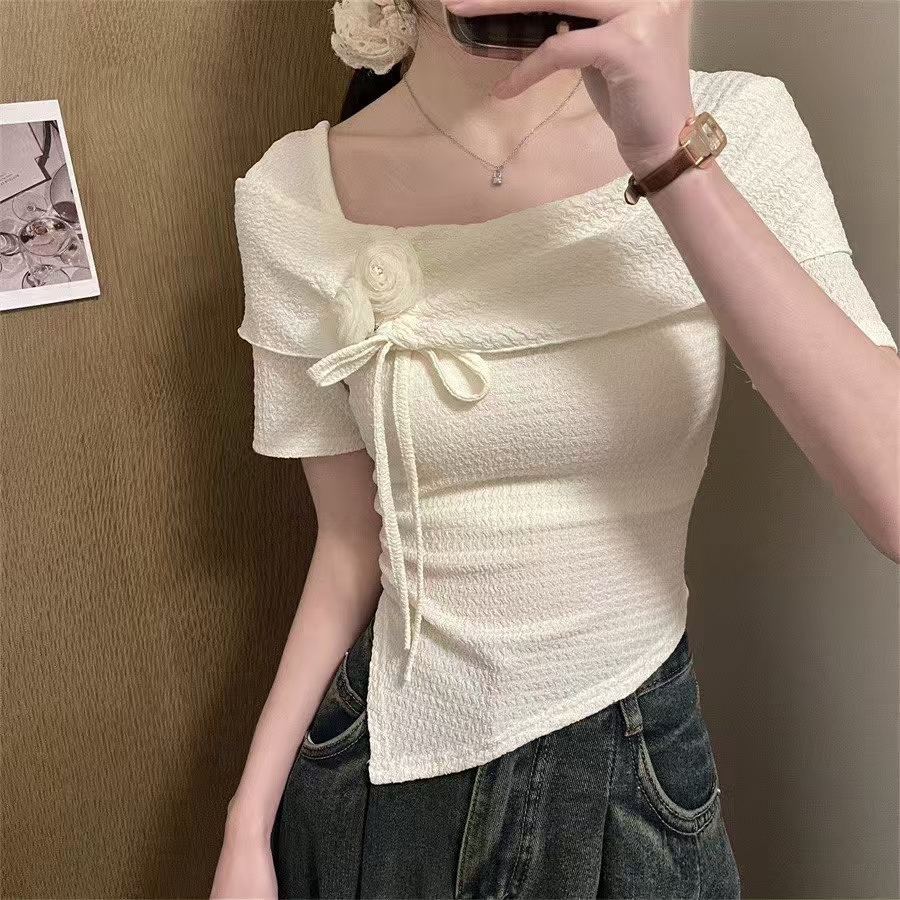 2025夏季新款仙女风多巴胺修身洋气针织上衣链接集合（701-799）