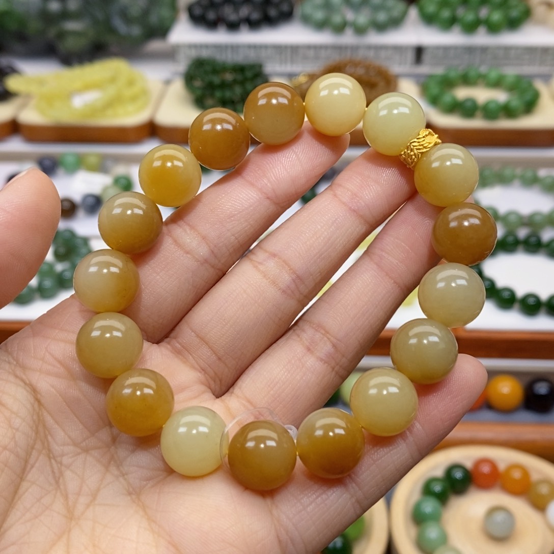 和田玉手串未镶嵌