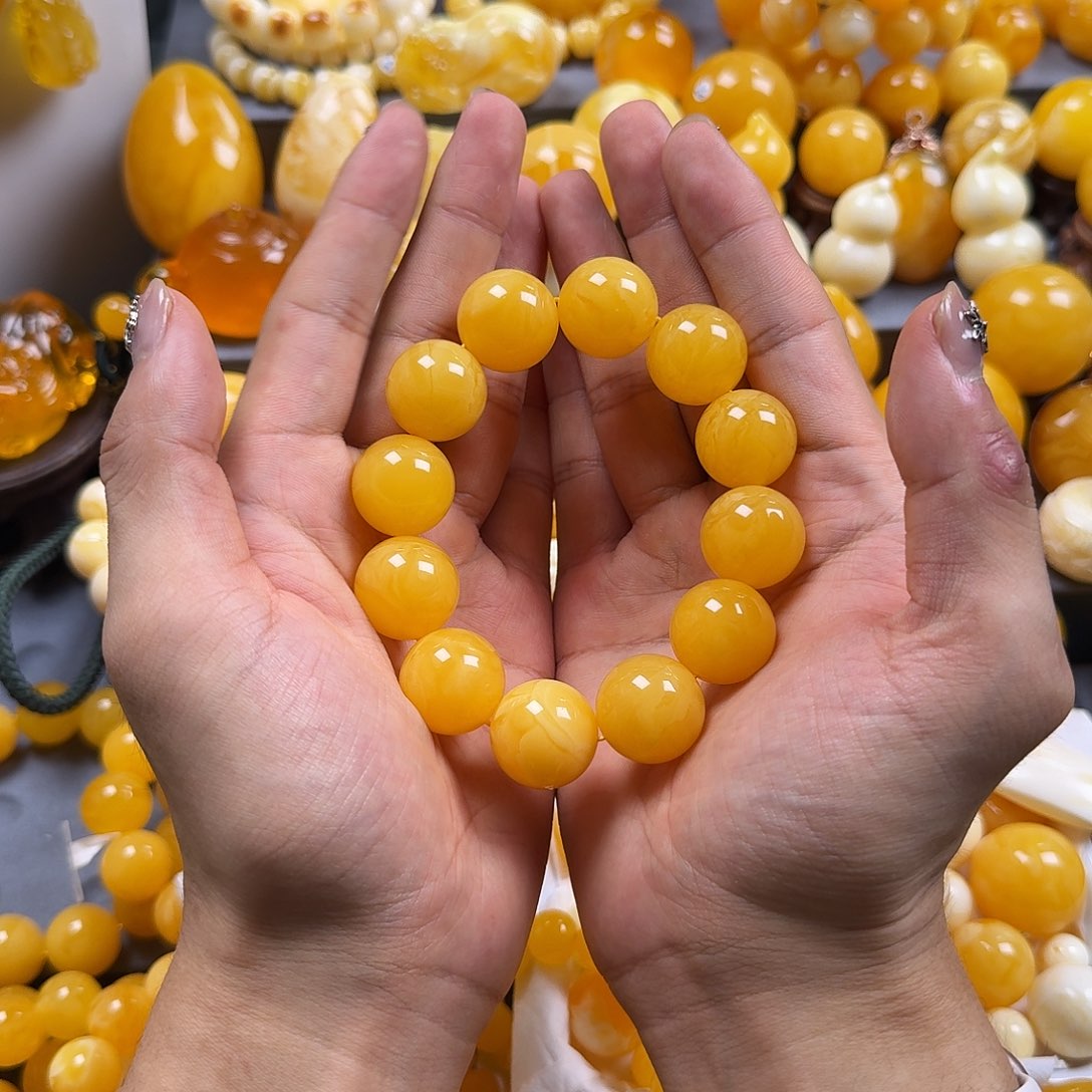 琥珀珠宝奇石未镶嵌19mm