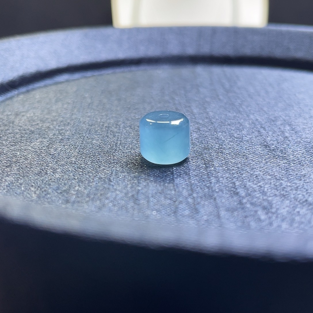 时***序翡翠散珠8*9桶珠单个