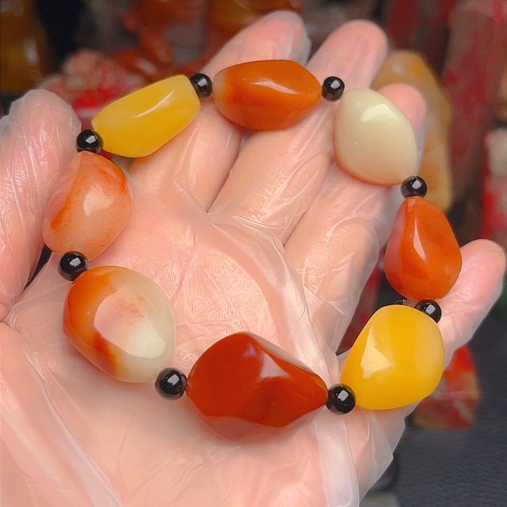 昌化石老挝冻石精品手串