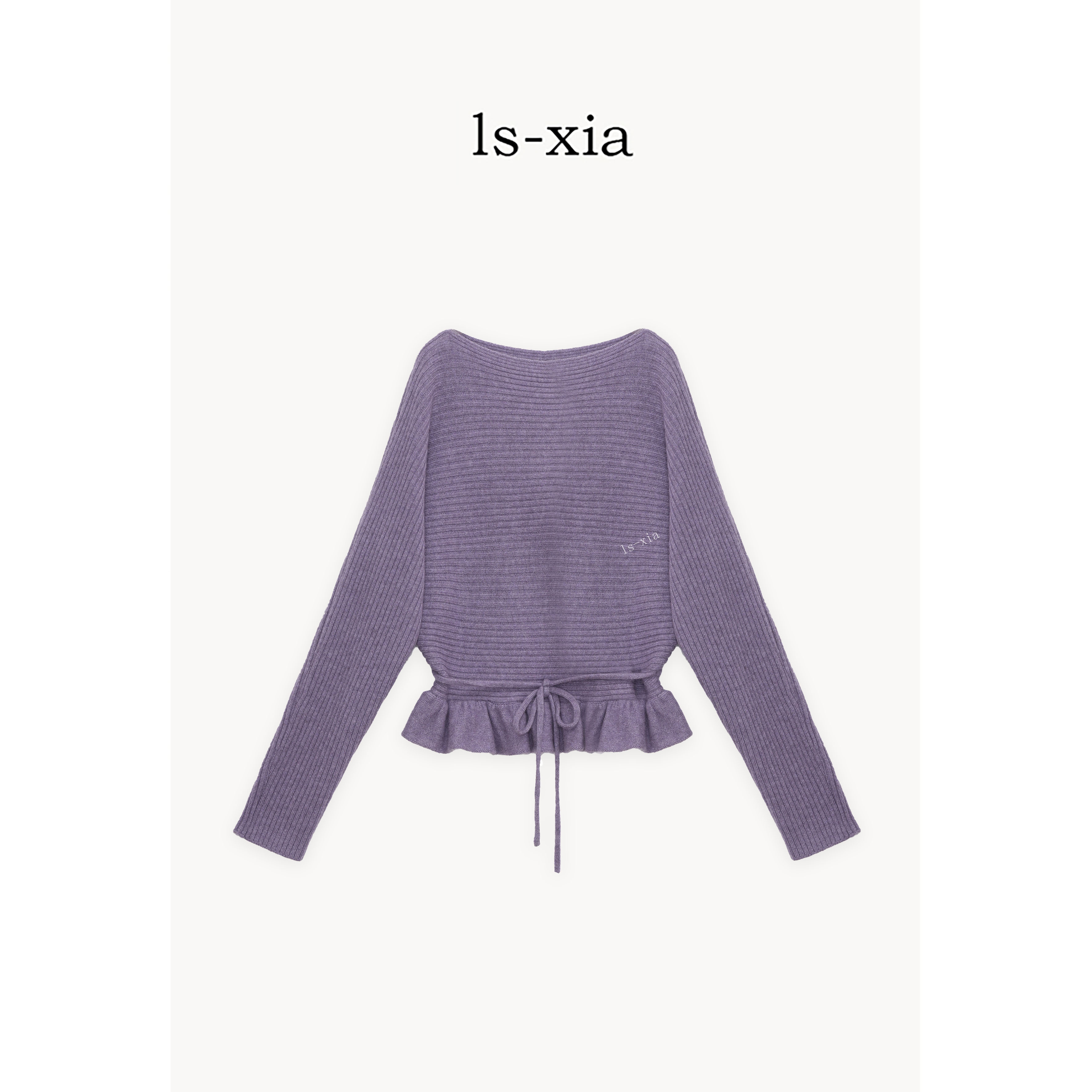 【川澜雾屿】·‘’山羊绒+绵羊毛系带收腰毛衣百搭洋气针织衫