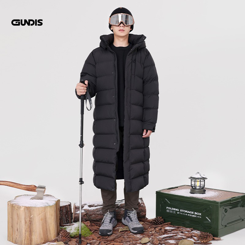 【断码清仓】冈狄斯95白鸭绒高充绒400g极寒羽绒服加厚长款冬季外套