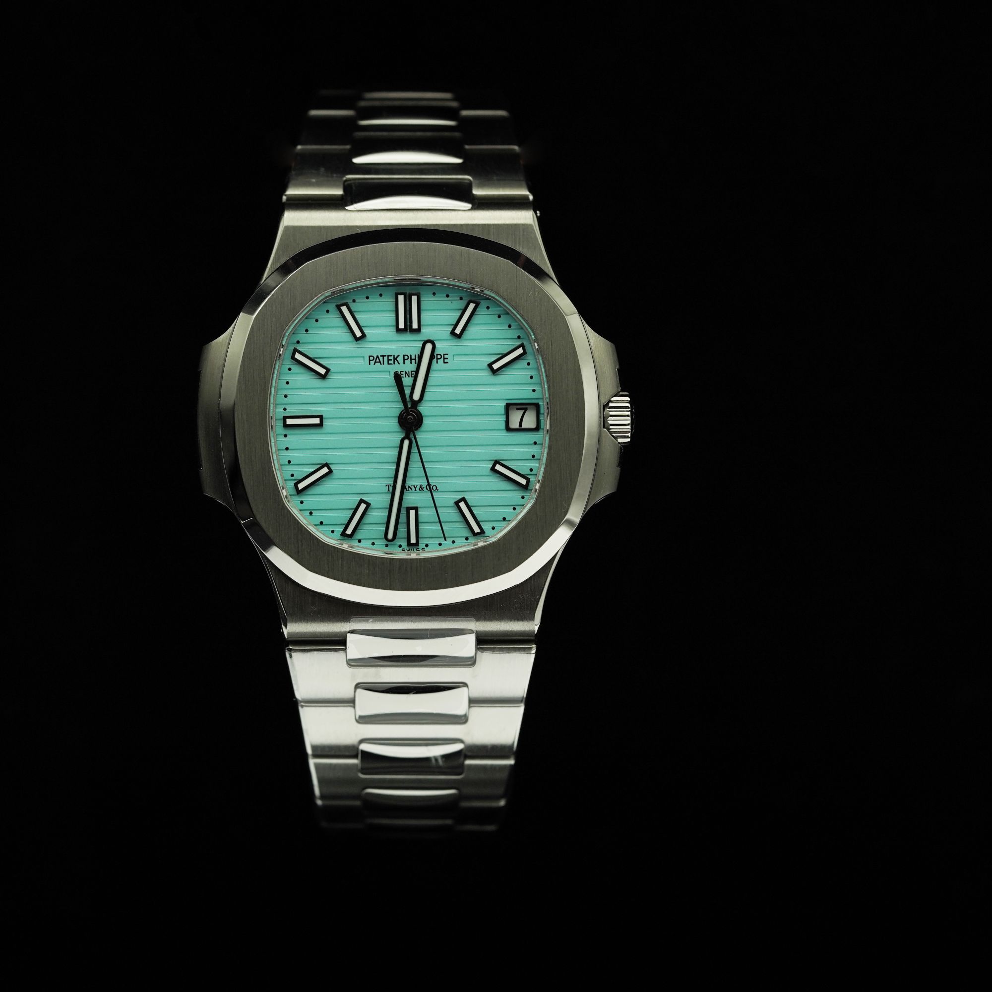 99新 Patek Philippe/百达翡丽 324机芯升级5711a蒂芙尼蓝/40mm