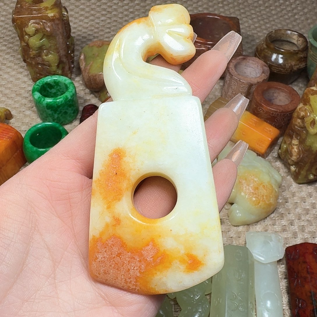 白玉菩提吊坠挂件