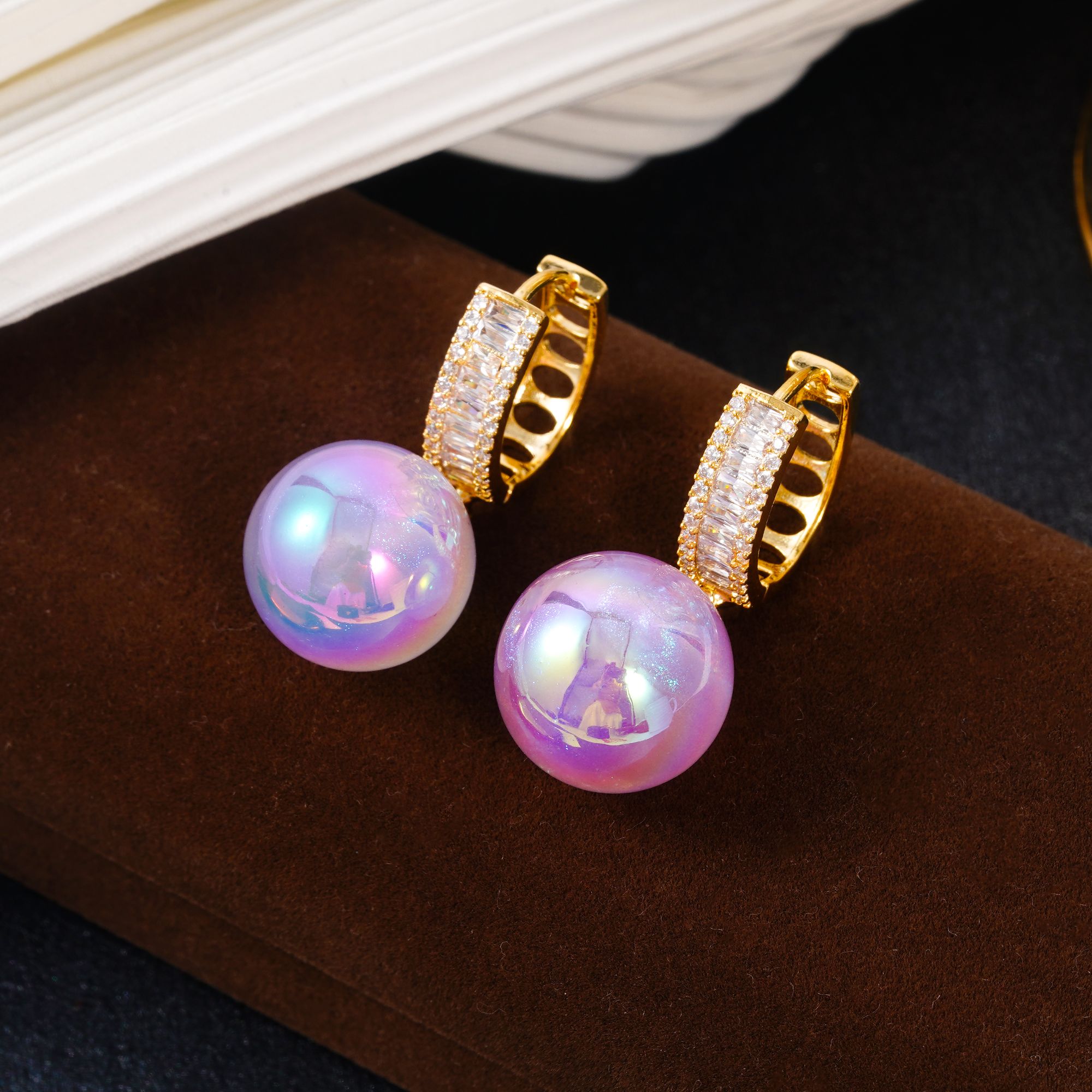 铜合金耳饰 气质轻奢个性精致时尚百搭花朵耳饰女PT0723