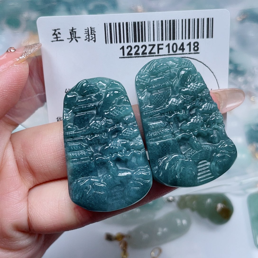 翡翠未镶嵌吊坠(不含链)