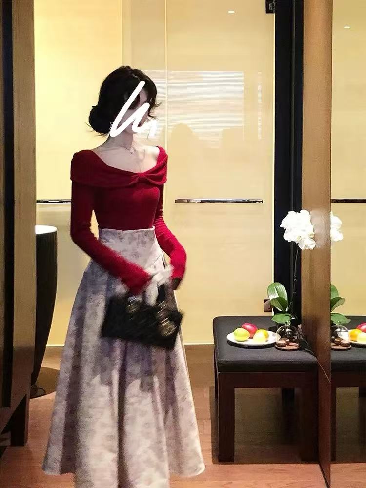 小卓 东方美学千金大小姐微胖长裙2573/衫2575