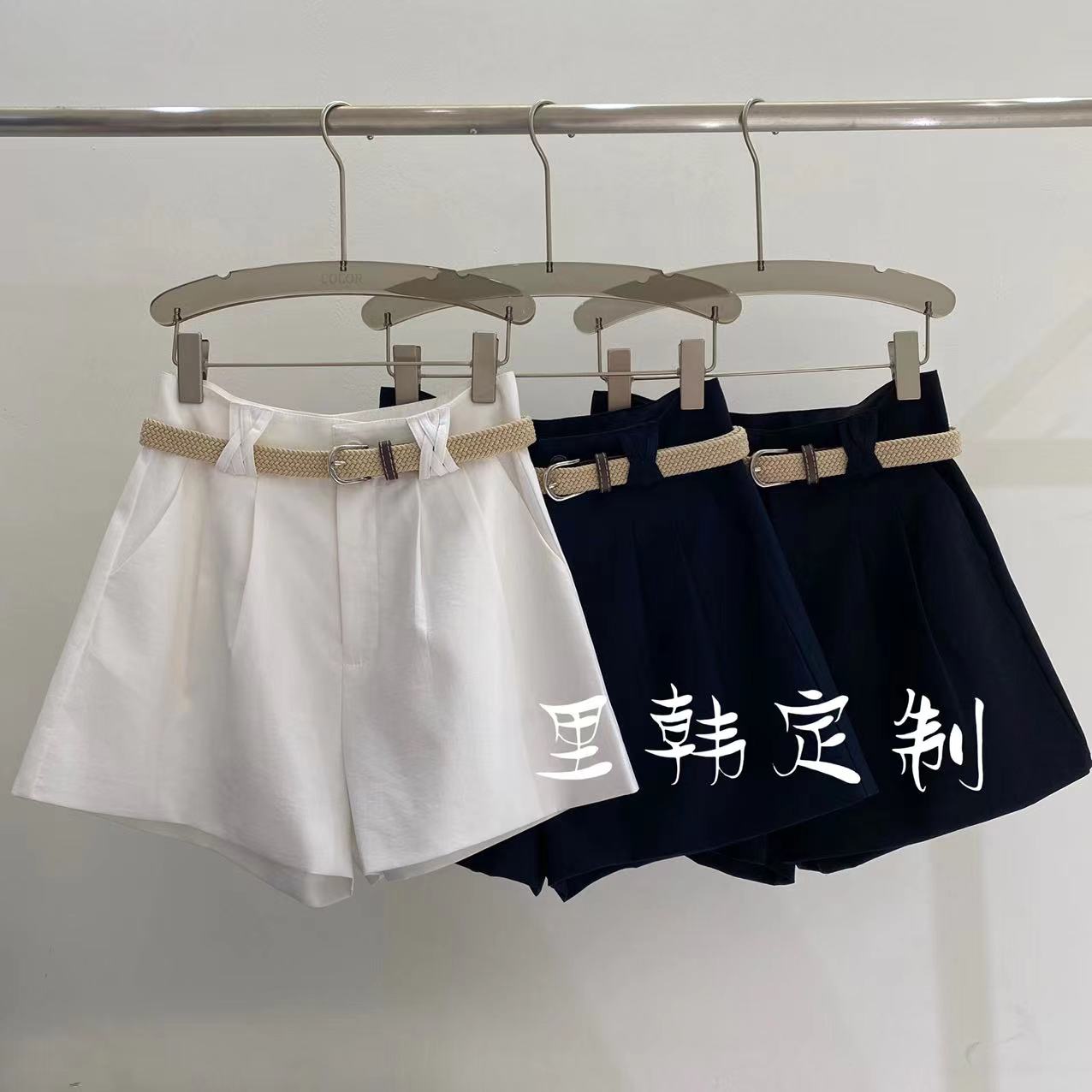 【里韩定制】短裤女2025年夏季新款高腰显瘦气质百搭A字短裤80558