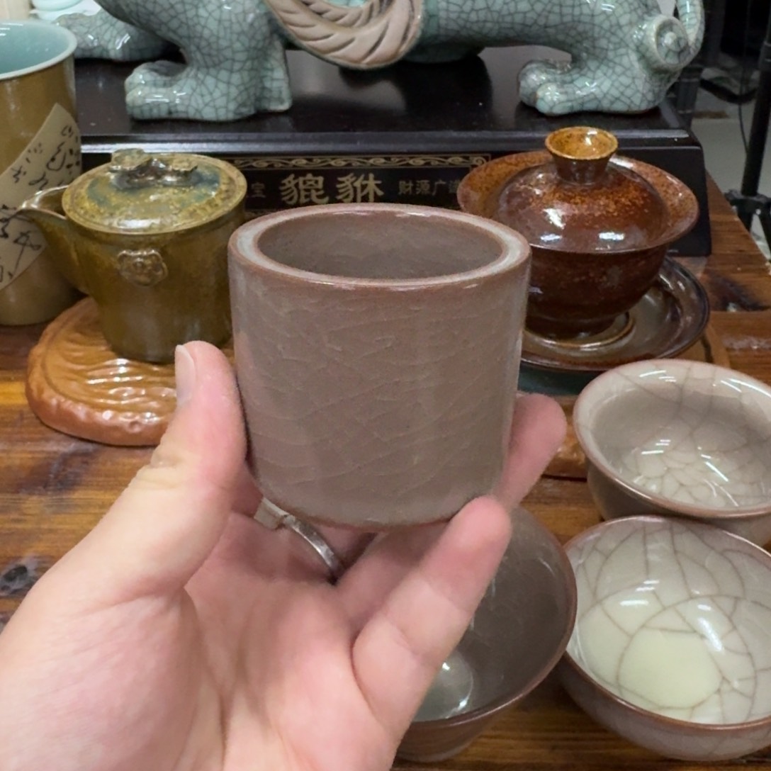 龙泉青瓷茶具微瑕9122