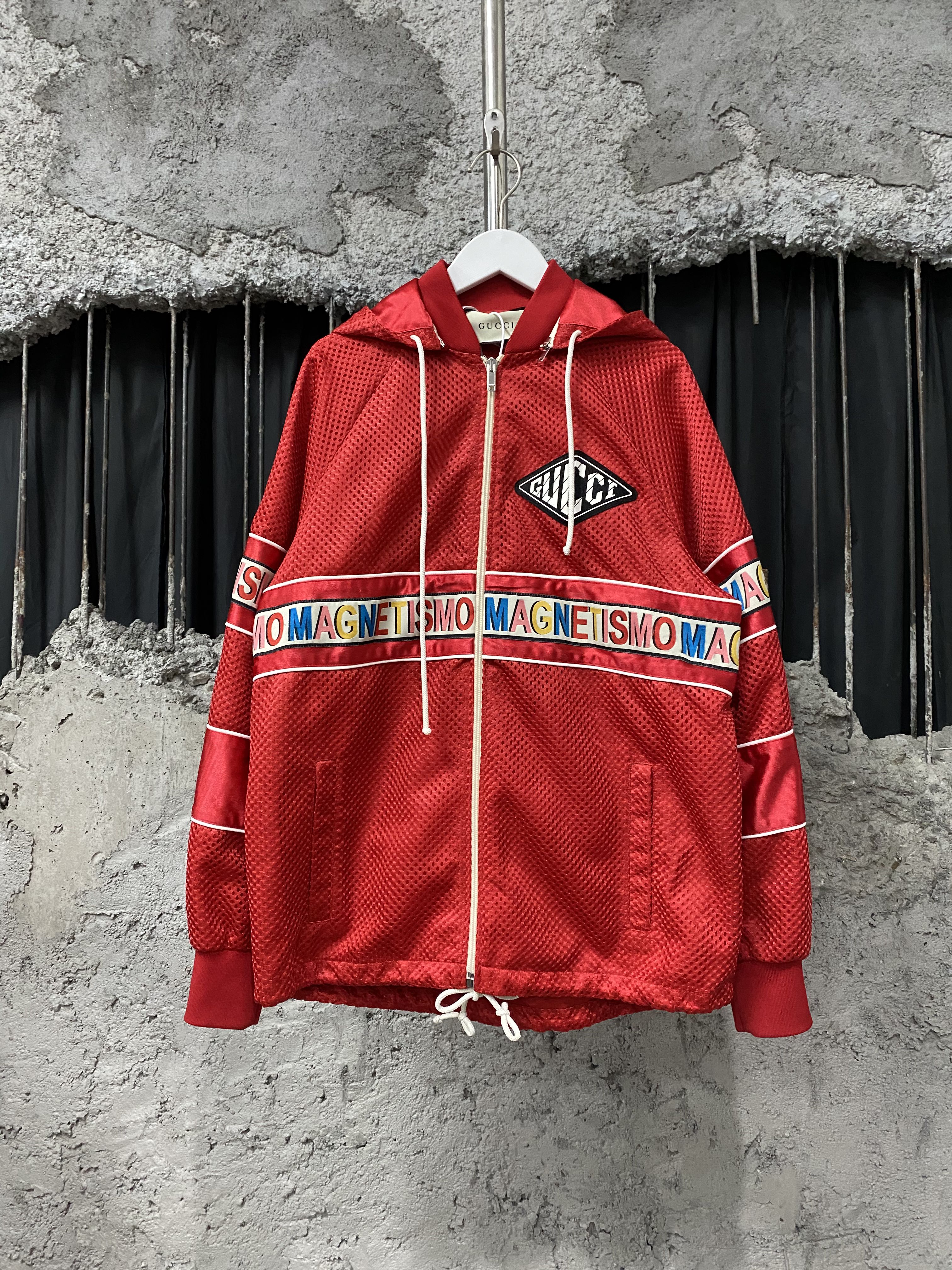 99新 GUCCI/古驰 拉链夹克外套/s码 潮流时尚个性运动长袖复古风