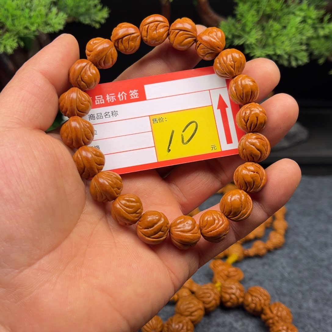 桃核手串小龙纹桃核