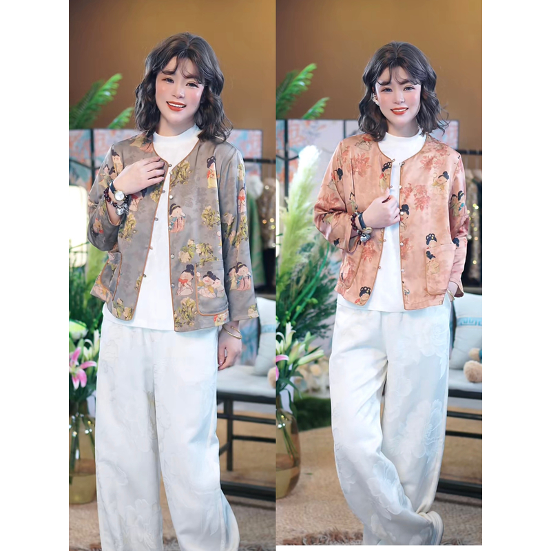 【小唐人可爱胖墩墩开衫】新中式国风新款春夏时尚上衣