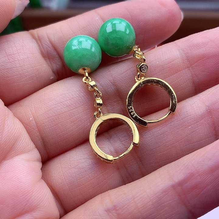 翡翠颈饰银S925镶嵌翡翠