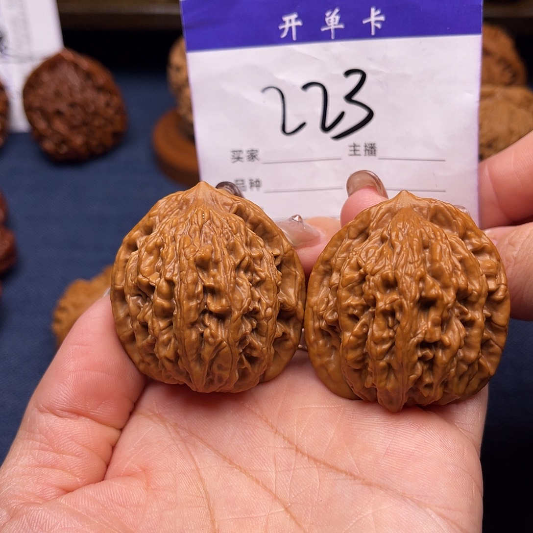 吊坠文玩核桃麦穗虎头40