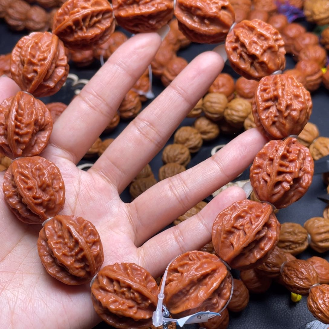 文玩核桃手串龙鳞纹111