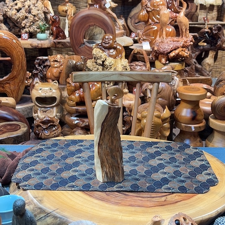 背****香樟木崖柏天然摆件