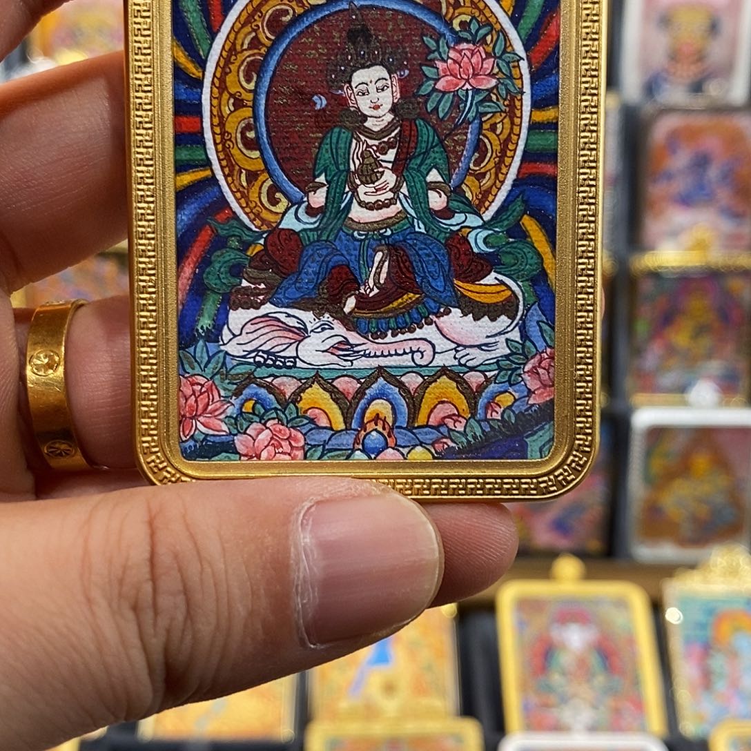 铜铁合金类浮世绘唐卡普贤