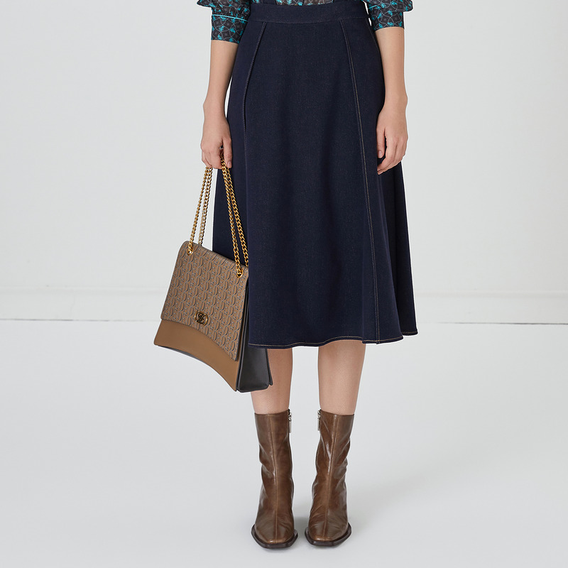 【九月】莱芙艾迪儿牛仔裙（(水洗产品)1E3Q87012