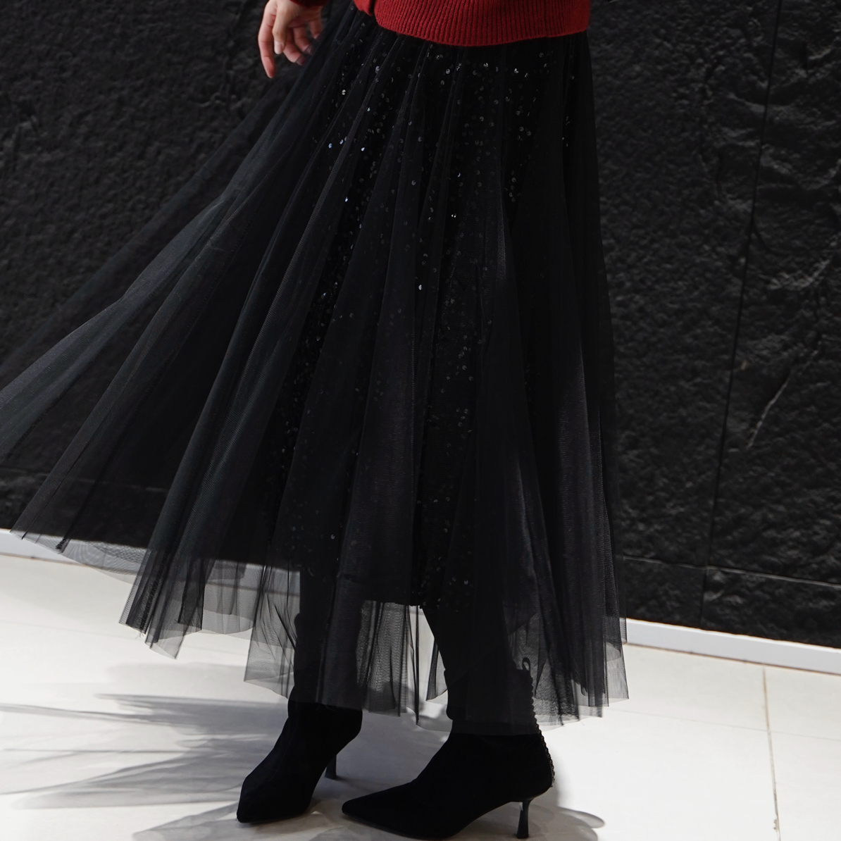 YOYO Q881 星空梦幻裙女沙裙