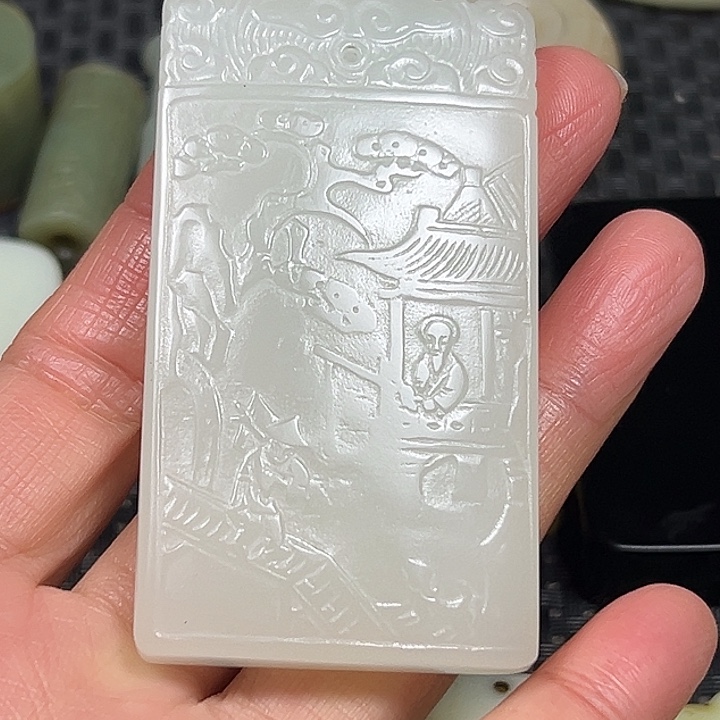 白玉菩提吊坠精选商品一物一图